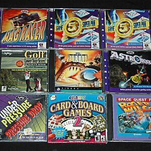 Vintage Video Games PC CD-ROM Lot 9 Windows Macintosh
